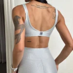 Top fitness Agatha Wonder cromo - vista das costas