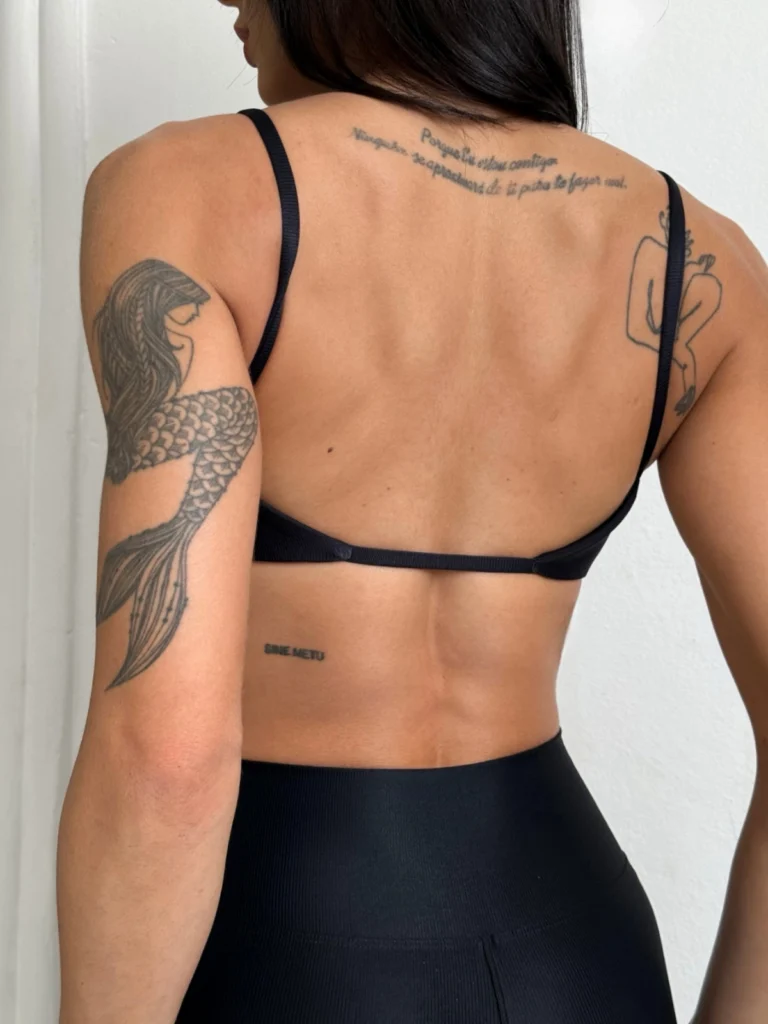 Top fitness Duda Wonder preto - vista das costas