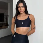 Top fitness Duda Wonder preto - vista frontal