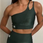 Top fitness Olivia Wonder bonsai - detalhe frontal da modelagem